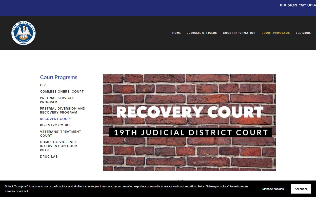East Baton Rouge Parish District Court Recovery Court program