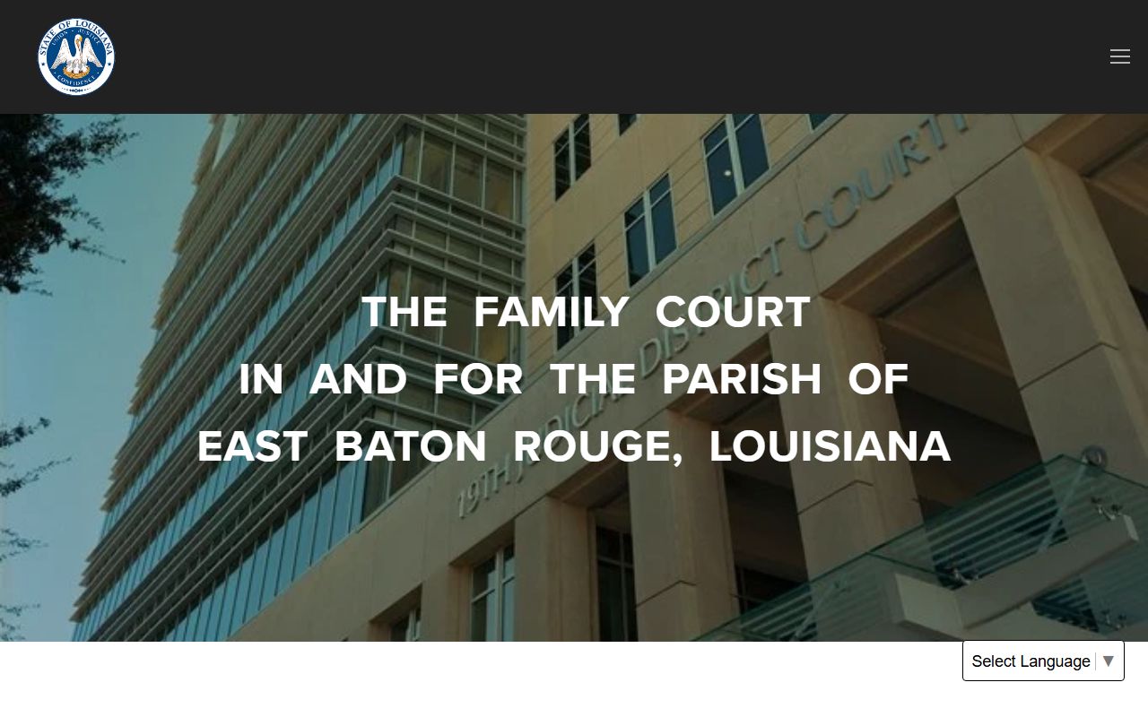East Baton Rouge Parish court records Family Court source
