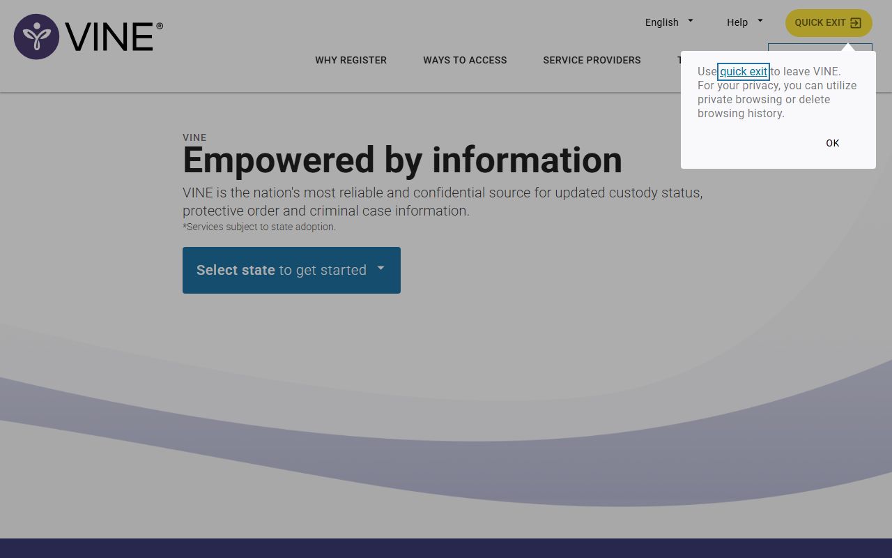 East Baton Rouge Parish warrant records VINELink custody notification system